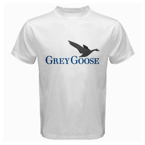 Grey Goose Vodka Logo New White Tshirt Size "L