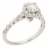 1.05ct Round White Diamond Engagement Ring 14K White Gold UGL Certified $3 600 (VS-2 Clarity, E Color)
