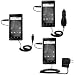USB cable with Car and Wall Charger Deluxe Kit for the Motorola DROID - uses Gomadic TipExchange Technology