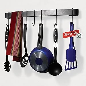 Enclume MPU-13 RACK IT UP Utensil Bar Pot Rack, with 8 Hooks Enclume MPU-13 RACK IT UP Utensil Bar Pot Rack, with 8 Hooks