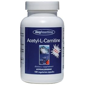Allergy Research (Nutricology) - Acetyl-L-Carnitine, 500 mg, 100 capsules