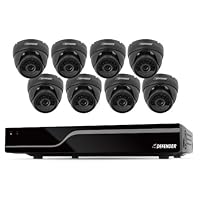 DEFENDER SENTINEL 8CH Smart Security System with 500GB DVR and 8 Indoor/Outdoor Dome Cameras with 600TVL and 65 feet Night Vision