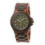 Wewood Men's Date Brown/Army Wooden Watch