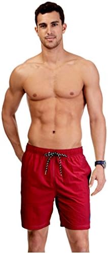 Nautica Big Mens Mariner Swim Trunk (Red 3X)