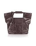 Coccinelle Verve Gloss - Patent Eco-leather Tote Bag Taupe