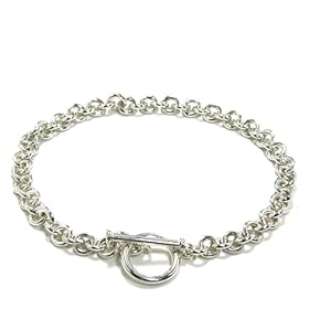 【クリックで詳細表示】新宿銀の蔵 約0.5cm幅 21cm 細身丸あずきシルバーブレスレット