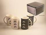4 tlg Becherset Katzen Kaffeebecher in Box