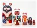 Christmas Cats Nesting Doll 5pc./5