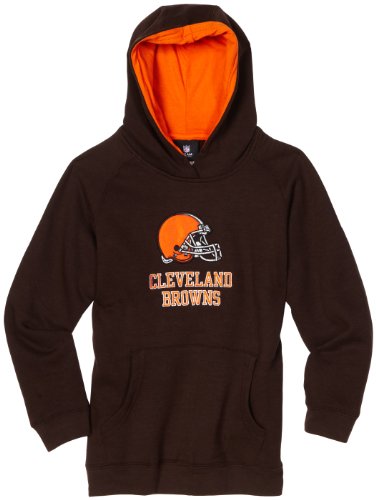 NFL Boys' Cleveland Browns Sportsman Fleece Hoodie - R18C4P31 (Brown Suede, Small)