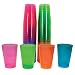 Northwest Enterprises N105090 Brights Plastic Tumbler, 10-Ounce Capacity, Assorted Neon Pink/Green/Blue/Orange (12 Packs of 50)
