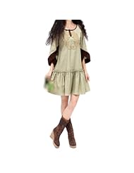 Jacquard Paisley Linen/Rayon/Viscose  Dress