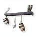 Hammered Steel Bookshelf & Cookware Rack by Enclume