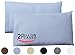 Utopia bedding Cotton Pillow Case (Pack of 2) – (King, Blue) – 100% Cotton Sateen for Maximum Softness and easy Care, Elegant Double-Stitched Tailoring