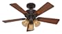 Hunter Fans 20438 42" The Beacon Hill Traditional Indoor New Bronze Ceiling Fan w/ Light & Blades