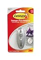 3M Command 17051BN Traditional Medium Plastic Hook with Metalic Brushed Nickel Finish
