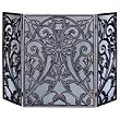 3 Panel Bronze Cast Aluminum Screen w/ Removable Mesh
