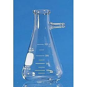 Pyrex,Filtering Flask, Heavy-Walled, with Side Tubulation, 500 mL