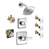 Delta KS14264-DRB00-CH Ashlyn Monitor Shower Kit, 3-Setting 2-Port Diverter, and 3 Touch-Clean Body 