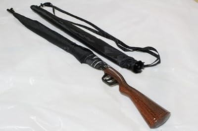 ハヤブサ 猟銃 ライフル銃型傘 ロングタイプ 大型アンブレラ Lサイズ