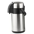 3 Litre Stainless Steel Unbreakable Pump Action Airpot Tea Coffee Flask