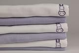 Lollipop Lane - Muslin Squares - Lilac Pony - 6 Pack