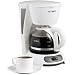 Mr. Coffee TF4 4-Cup Switch Coffeemaker, White