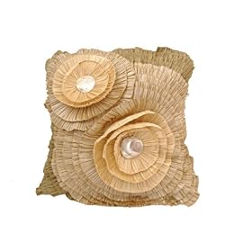 db Sources Double Flower 20 By 20 Inch Decorative Pillow by db Sources