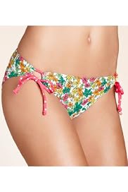 Low Rise Sketch Floral Print Hipster Bikini Bottoms [T52-1437P-S]