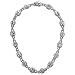Fancy Round and Princess CZ PaveLink Necklace Emitations