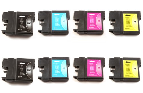 Brother LC980 Multipack - C/Y/M/BK - x2 Sets 
