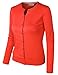 BIADANI Women Button Down Long Sleeve Crewneck Soft Knit Cardigan Sweater