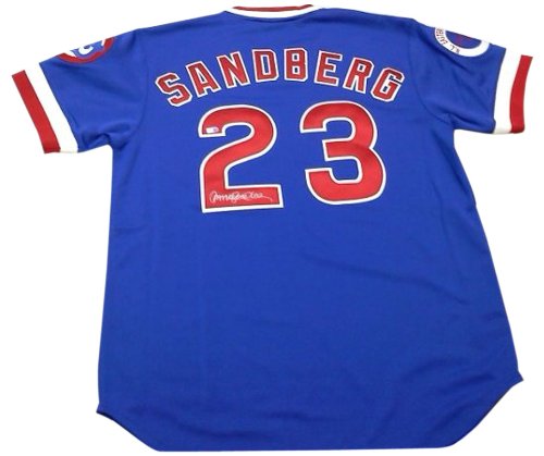 MLB Chicago Cubs Ryne Sandberg Autographed Jersey