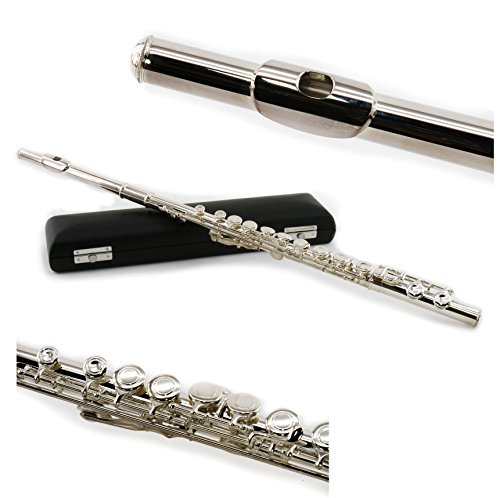 Conductor Sterling Silver Plated Flute w/ Case, 1 Year Warranty
