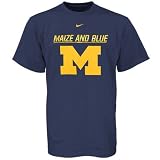 Nike Michigan Wolverines Youth Navy Blue School Pride T-shirt