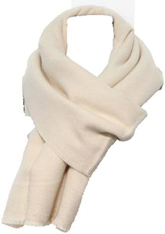 Mocasi Women's Autumn And Winter Pure Warm Shawl Scarf 200 * 65cm Beige