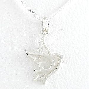 Open Design Dove Pendant or Charm in Sterling Silver on a 16" Box Chain, #8352
