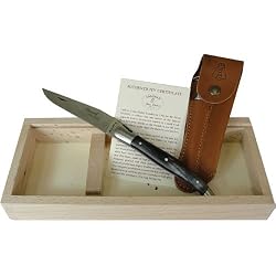 Laguiole Pocket knife+leather sheath wood or horn handle