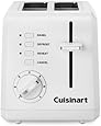 Conair Cuisinart CPT-122 2-Slice Compact Plastic Toaster (White)