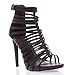 V-Luxury Womens 40-VENESA1 Open Toe High Heel Strappy Stiletto Pumps Sandals