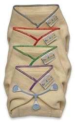BabyKicks Prefold Diaper 3-Pack, Medium (infant 13" X 18")
