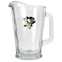 Pittsburgh Penguins NHL 60oz Glass Pitcher - Primary Logo by Great American Products
