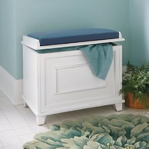 Springfield Storage Bench - Blue - Grandin Road