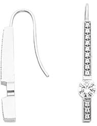 14K White Gold Diamond Earrings - 1.24 Ct. -- LIFETIME WARRANTY
