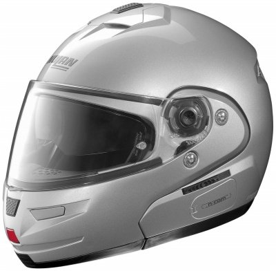 Nolan N103 N-Com Modular Motorcycle Helmet Platinum Metallic Medium M
