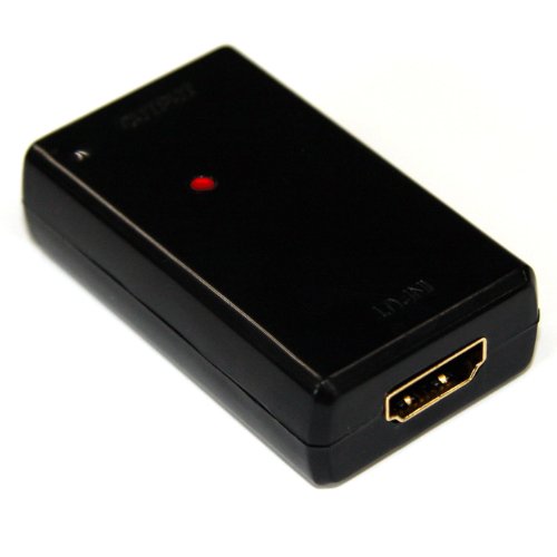 HORIC HDMIリピーター HDMIタイプA(メス)-HDMIタイプA(メス) 黒 最長40m接続可能 HDMI-E40M
