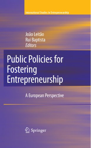 Public Policies for Fostering Entrepreneurship: A European Perspective: 22 (International Studies in Entrepreneurship)