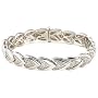 Sterling Silver Diamond Bracelet (1/10 cttw)