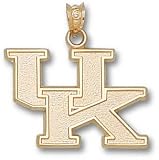 Kentucky Wildcats Solid 10K Gold ''UK'' 5/8'' Pendant