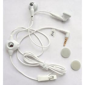EMARTBUY GENUINE BLACKBERRY WHITE STEREO HANDSFREE HEADSET HDW-14322-002 SUITABLE FOR BLACKBERRY 8520 CURVE