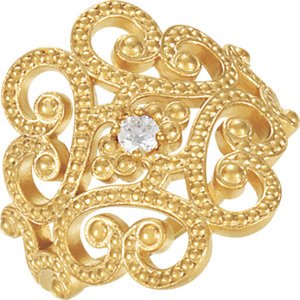 Genuine IceCarats Designer Jewelry Gift 14K Yellow Gold .08 Ct Tw Diamond Ring. .08 Ct Tw Diamond Ring In 14K Yellow Gold Size 7